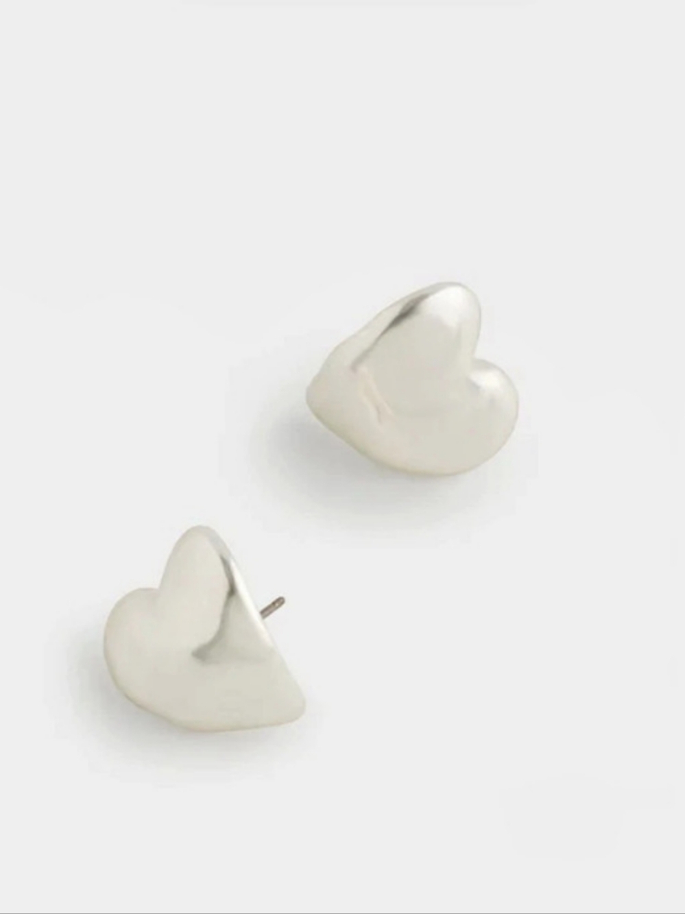 NWT Madewell Heart Statement Stud Earrings
